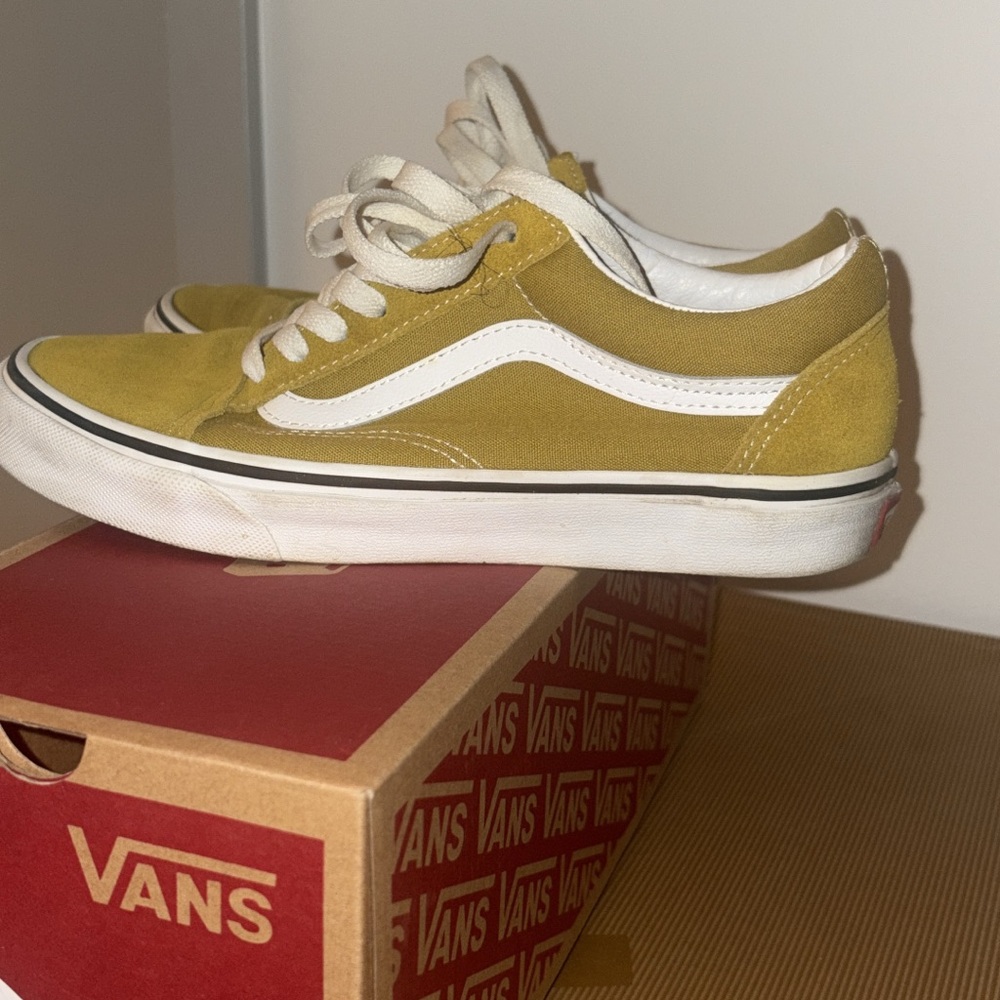 Vans Mustard Suede Low-Top Sneakers